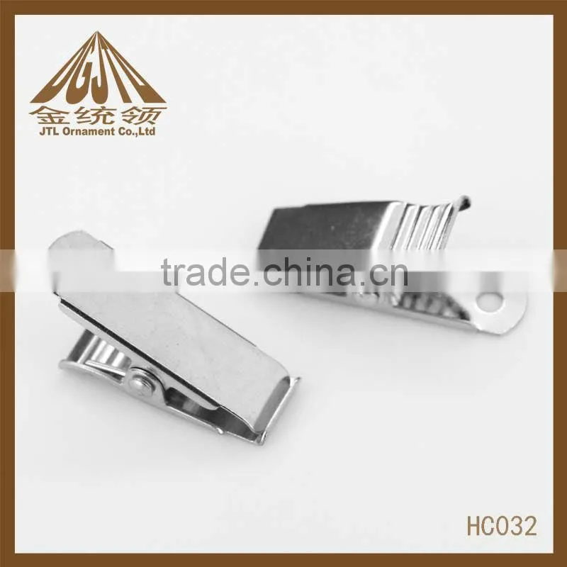 Metal clip with 2 holes