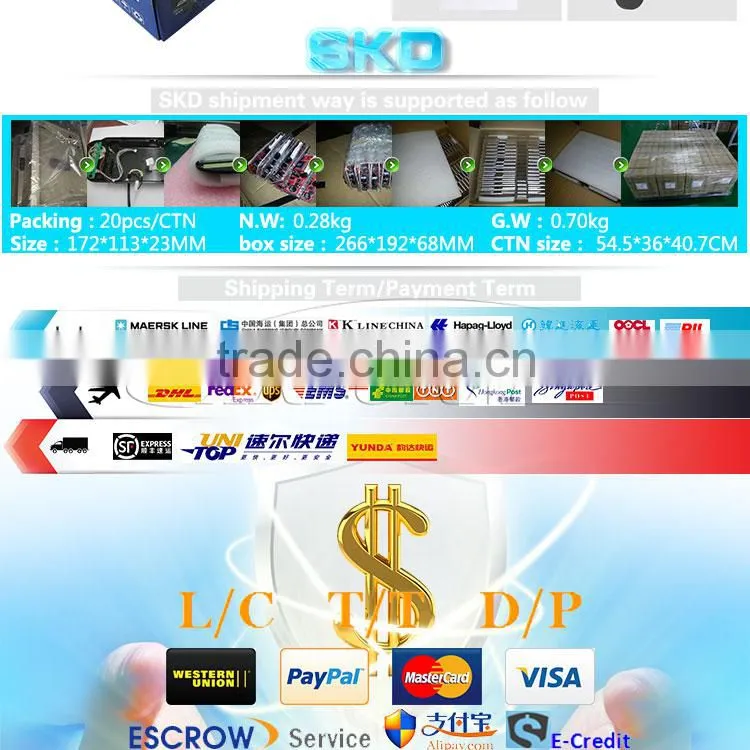 7 inch car lcd monitor with 12v dc input for bus and truck