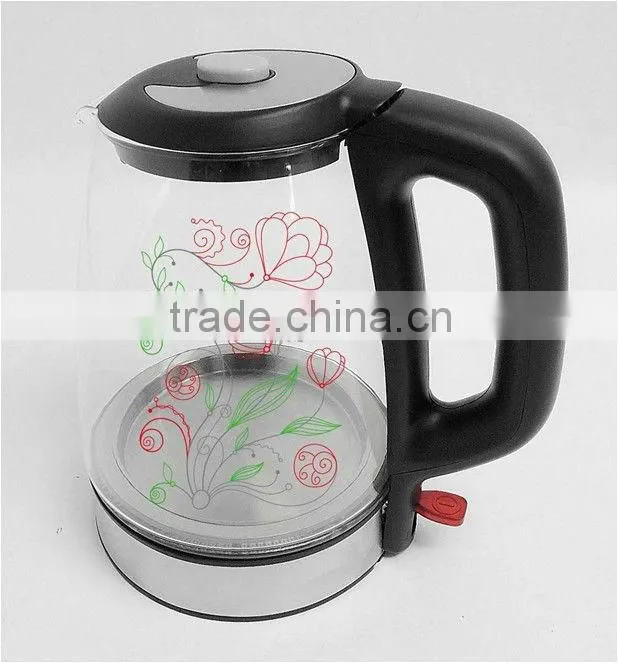 1.7L Color Changing Decor electrical Glass kettle