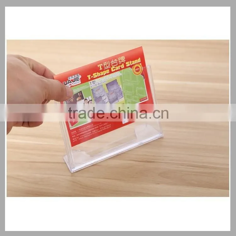 Office supplies T shape conference acrylic display stand