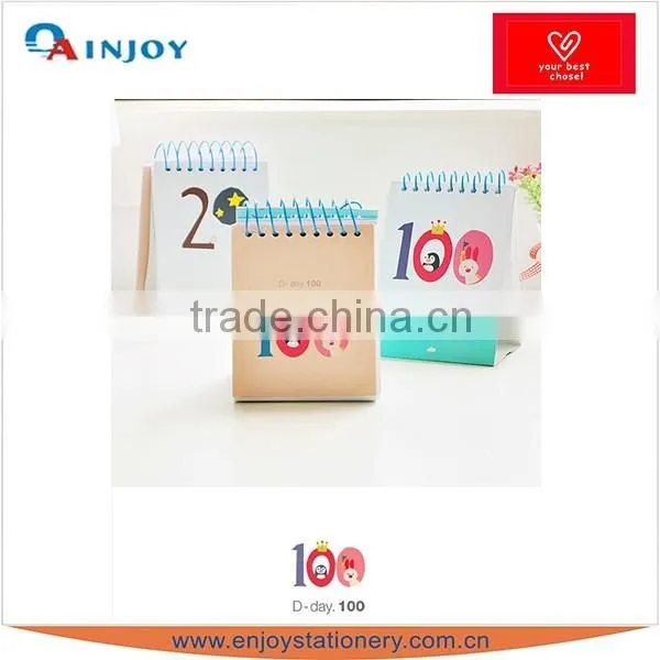 lovely countdown 100 days note pad/ activity note ad