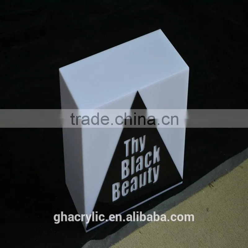 High rigidity high quality Hot sell custom LOGO design made clear acrylic box