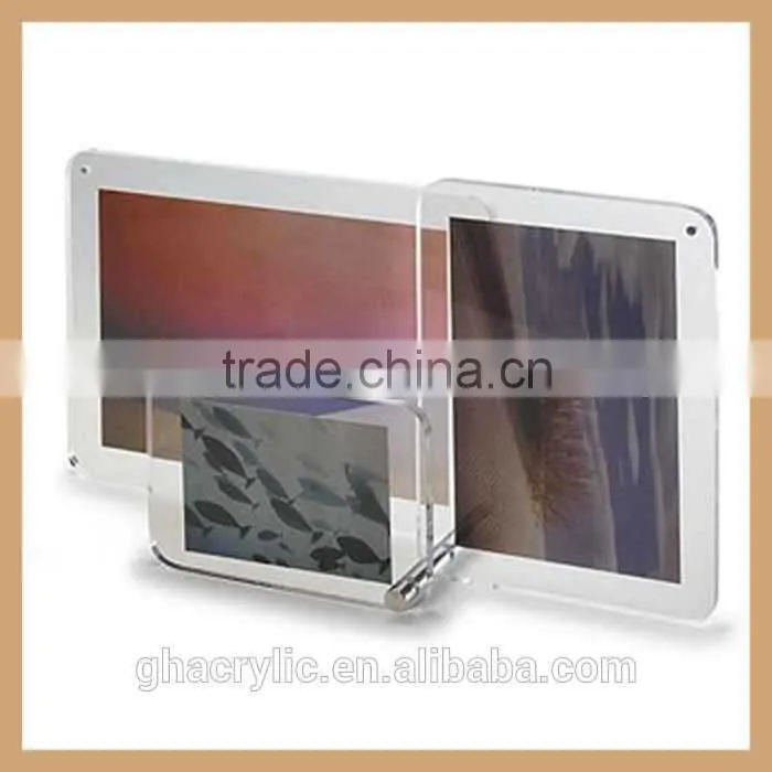 GH-P0034 China factory outlet plastic picture photo frame plexiglass magnetic photo frame