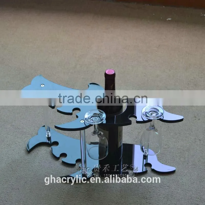 GH-RZ240 High quality small acrylic wine display racks ,customized acrylic wine racks