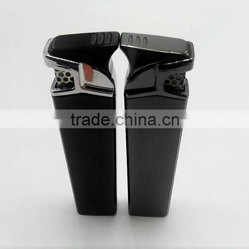 Euro style metal pulse match lighter logo refillable