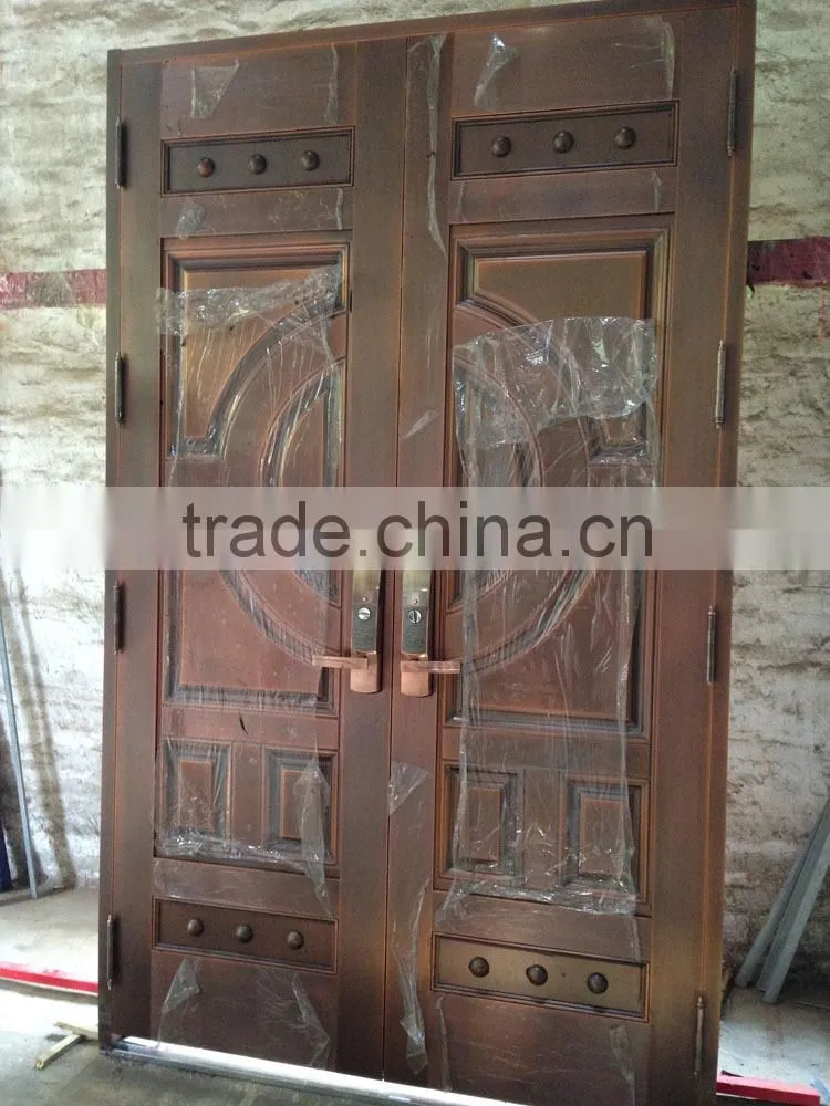 Luxury main door entrance gate COPPER DOOR brass door, extra security & stylish pattern