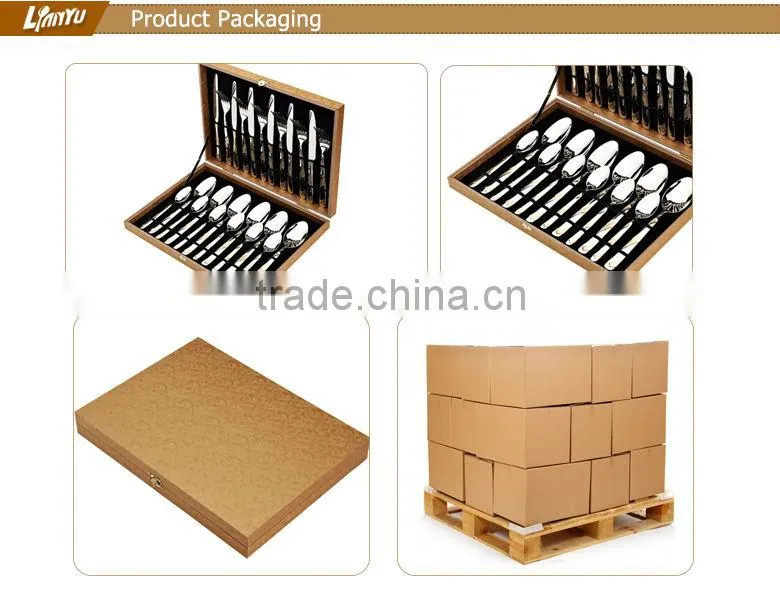 Stainless steel spoon metal tableware set