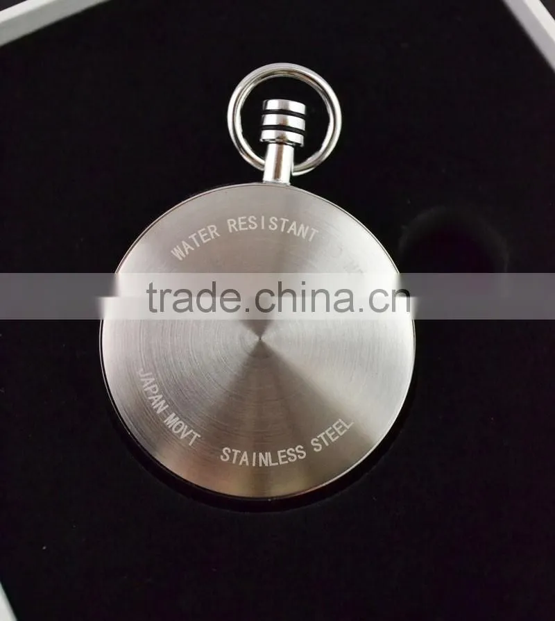 North Europe design style simple pocket watch with chain