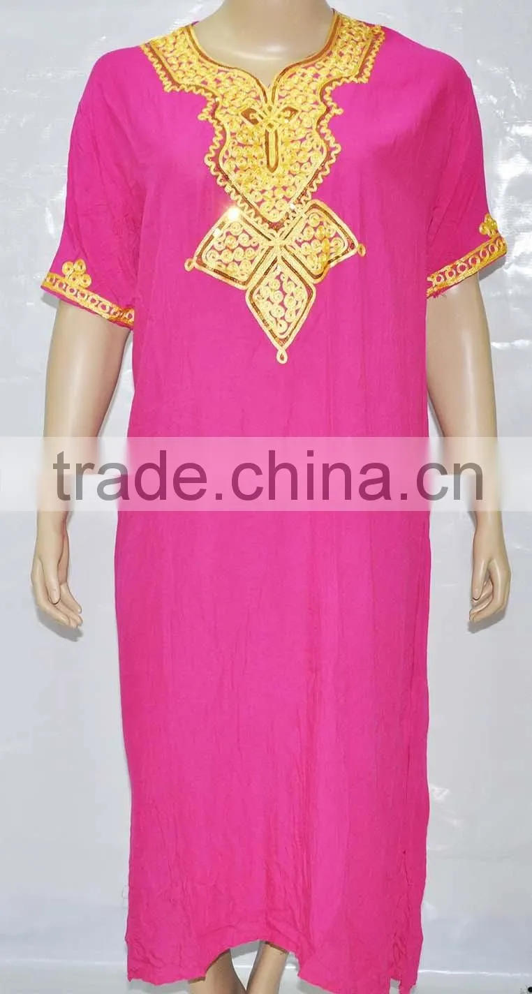 C120 fushia wholesale cheap soft cotton dress for woman
