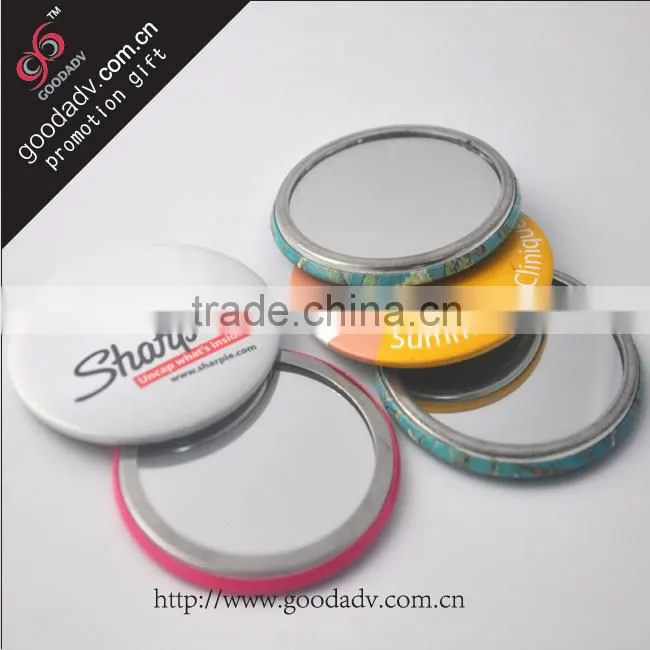 2015 hot selling wholesale promotion folding mini makeup mirror / lovely makeup mirror