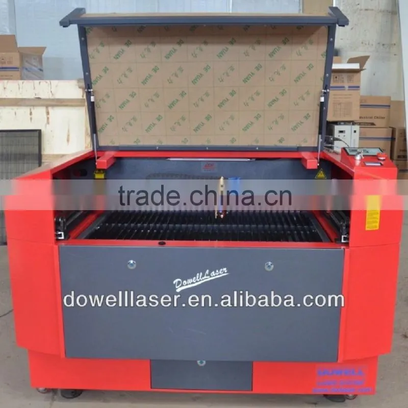 CE ISO certifacte Dowell 1410 CO2 laser tube engraving machine / laser cutter with high quality and speed