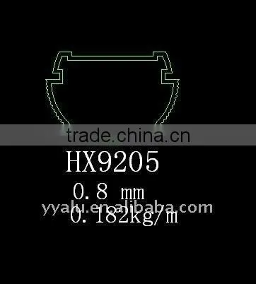 aluminium profile- light parts for led tube-HX9205