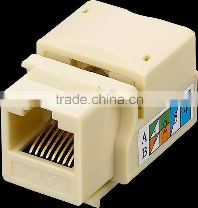 RJ45 cat5e cat6 utp female keystone jack commscope cat6 keystone jack