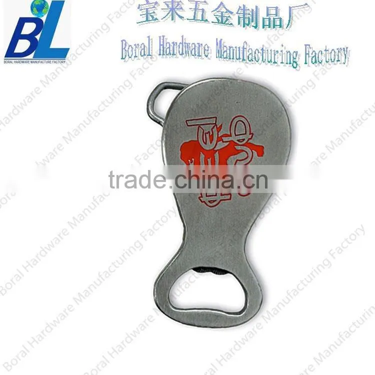 Silk printed logo types of belt buckles in zinc alloy