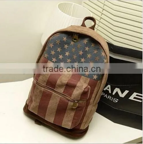 New Unisex Women Men Girls Canvas Backpack School Bag