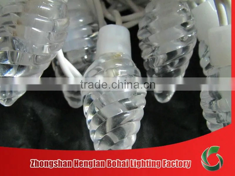 Whorl modelling led transparent lights