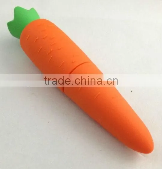 PVC carrots shape usb flash drive