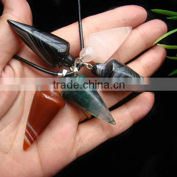 Hot sale Lucky charm Gemstone pendulum
