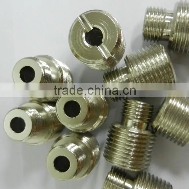 quality chinese precision low carbon steel screw sleeve metal processing manufacturer cnc swivel screw hardware