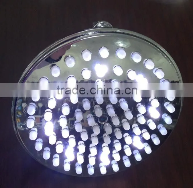 LED light fainfall hand shower head with rotated shower arm temperature control shower heads