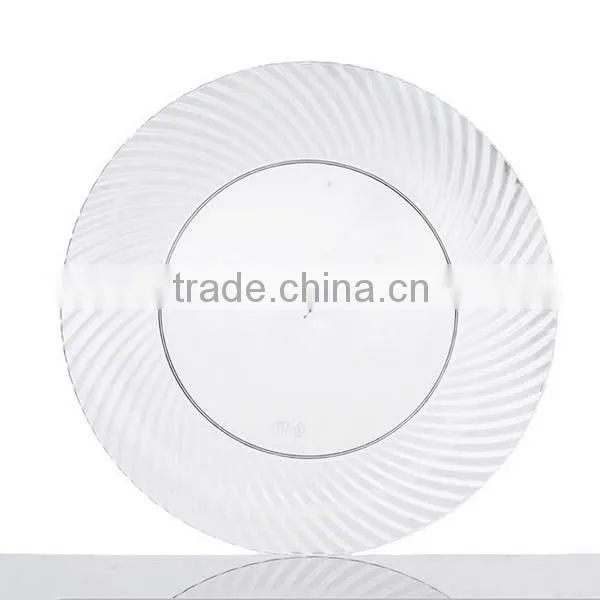 Wholesale Plastic Clear Bamboo Plate