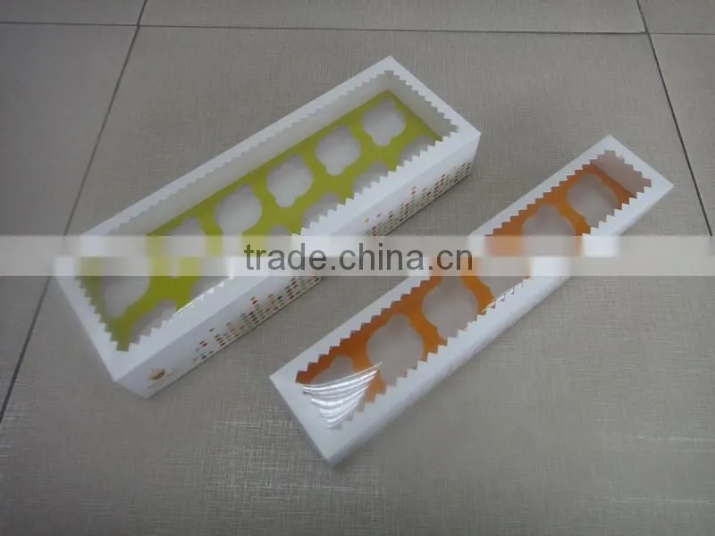 High grade printing cupcake packaging box with PVC windows