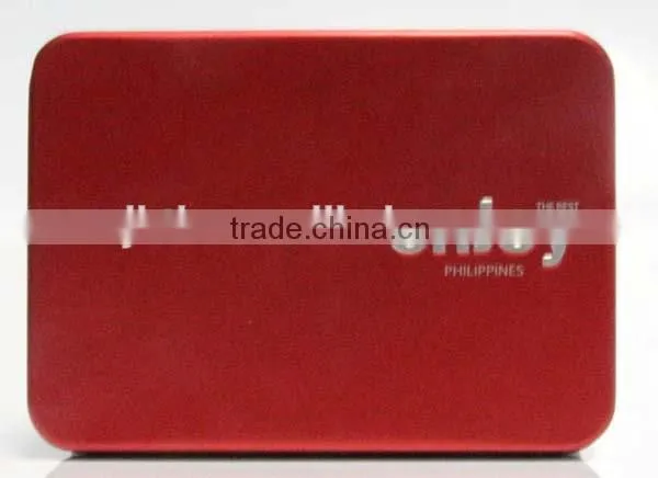 Eco-friendly rectangular game cards tin box