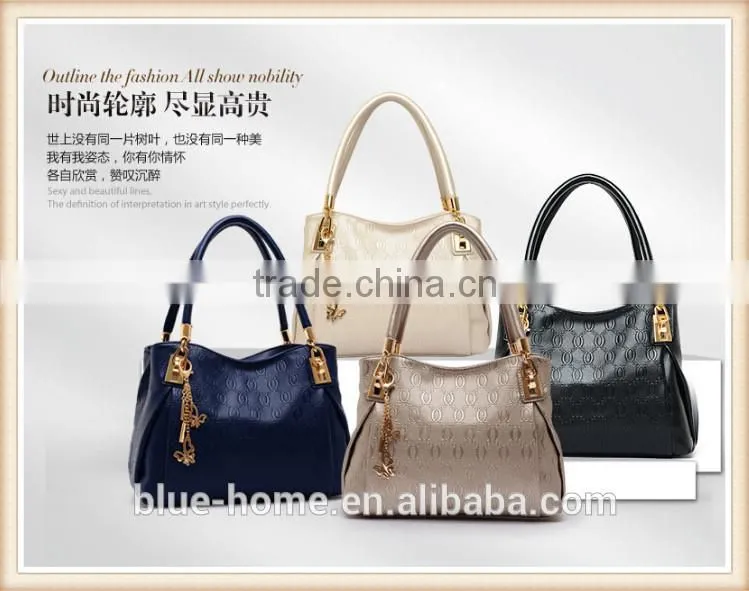New stylish summer women bag set Gold handbag 3 pieces kit shoulder messager pouch