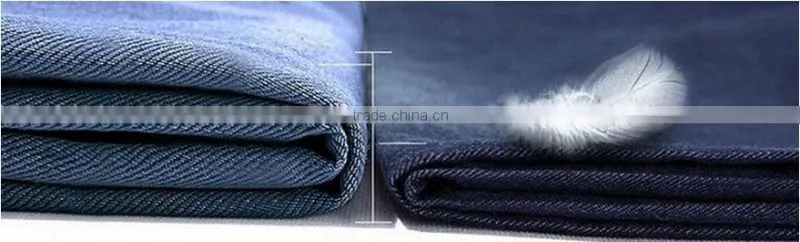 Summer Thin Jeans Men 100% Cotton Straight Long Denim Fitness Trousers Fashion Solid Jeans