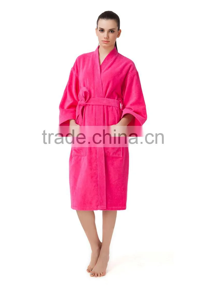 Wholesale cheap cotton women bathrobe