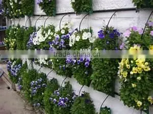 Garden Durable PE Woven Hanging Planting Grow Bags With 8 Planting Slits