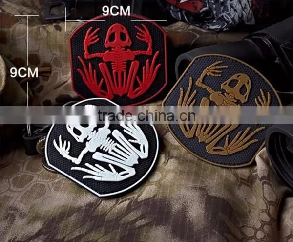 Navy Devgru Seal Team 6 Skeleton Frog Frogman Morale Pvc Rubber Patch Army Tactical Swat Patch 3d Morale Badge Military Patches