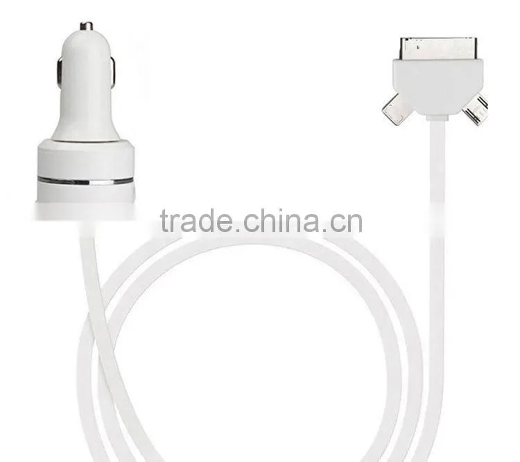 USB adaptor box set 3 in 1 charging cable car charger
