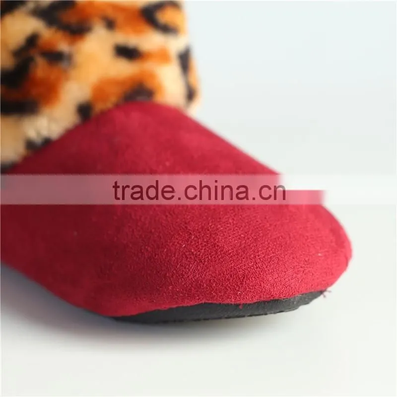 Sex ladies slipper microsuede boots with button