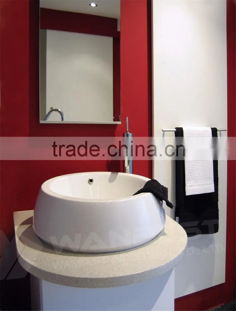 Practical special acrylic marble bathroom wash basin