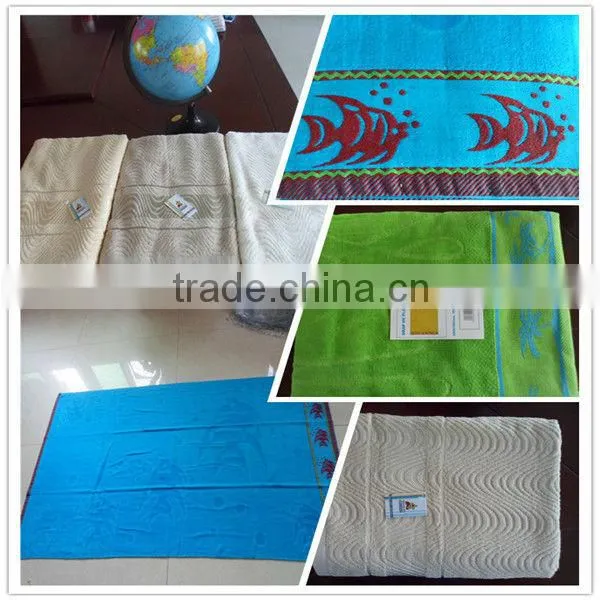 Nice color velour kids beach towel