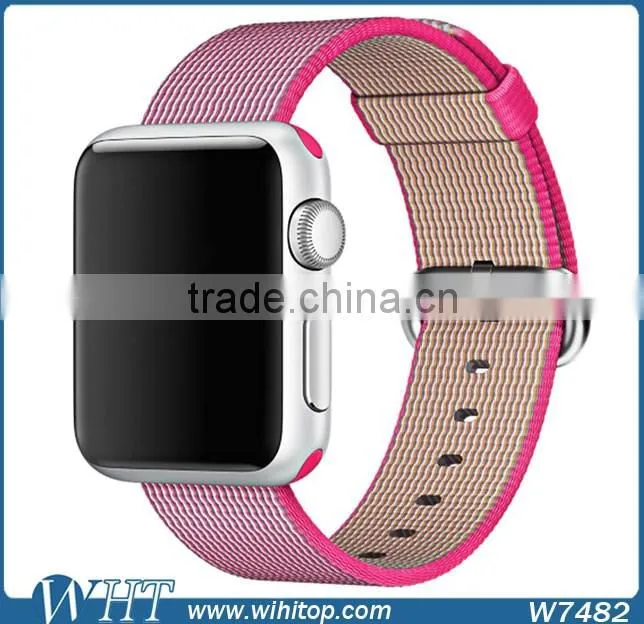 HOCO Original 1:1 38mm 42mm Steel Buckle Adapter Woven Nylon Watch Band for Apple Watch Band
