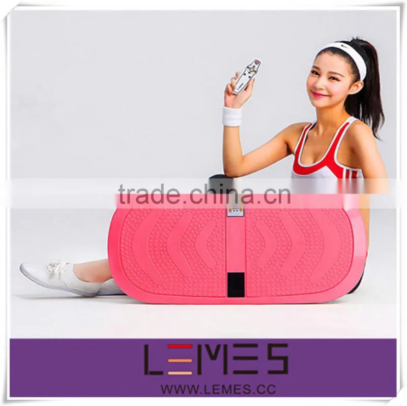 2015 LEMES ulrathin oscillating vibration plate machine crazy fit massager