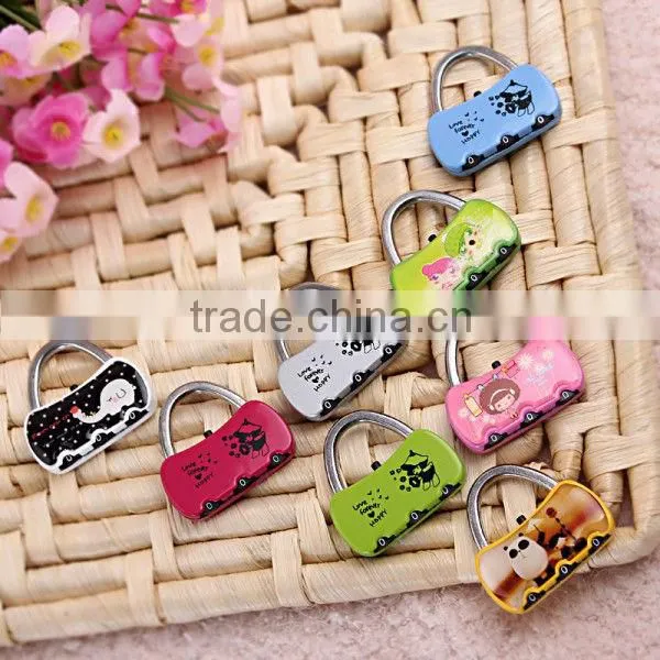 High quality fashion mini security combination lock suitcase bag combination lock