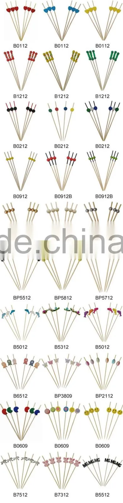 Factory disposable bamboo skewer/stick wholesale