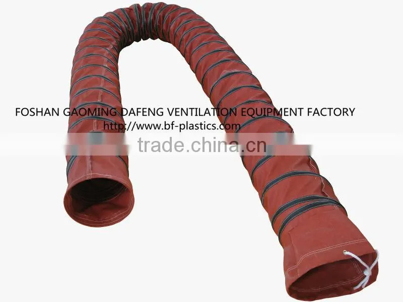 10" x 5m 800Celsius high temp heater duct