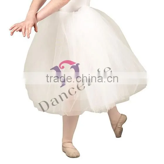 C2319 girls ballet tutu for sale white ballet half tutu Guangzhou supplier of Dance tutu dance half tutu