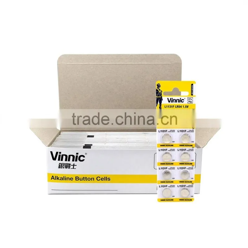 1.5v alkaline battery LR54 Primary Button Cell ag10 L1131F