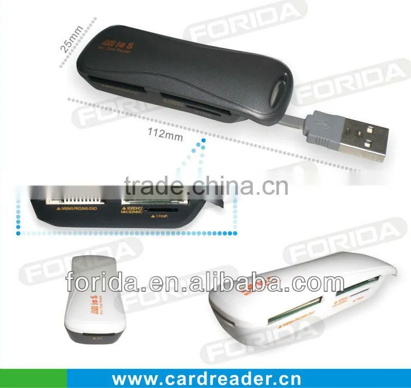 Forida hot selling usb 2.0 multi card reader