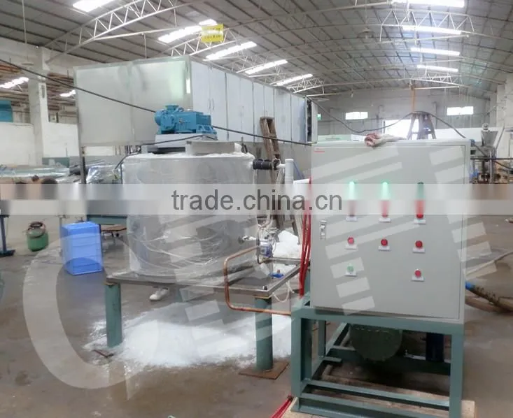Small flake ice maker with ice bin to make flake ice in Guangzhou