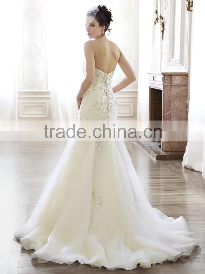 2016 New Fashion Real Photo beach wedding dress