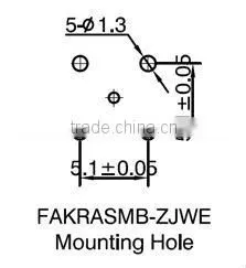 SMB female connector for cable RG174, FAKRA connector