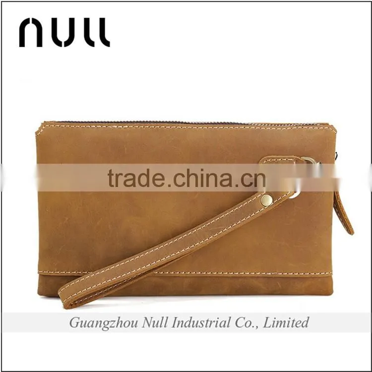 China Old Factory High Quality Leather Male Purse For Cash And Phone