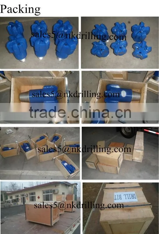 7 blades PDC oil drilling bit with high speed