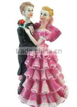 Roman Wedding Cake Topper Figurine Loving Wedding Couple Figurine